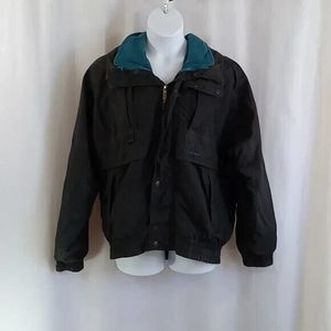 Head men's size large black blue ski jacket *